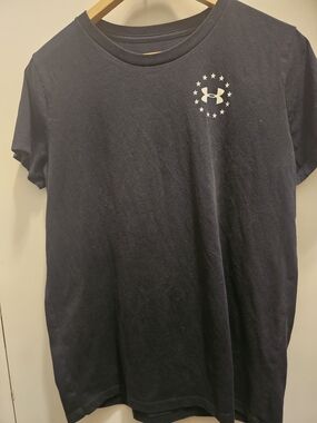 Under Armor UA Freedom Flag Graphic Tee BLK S Z M E D Gorpcore Indie Streetwear